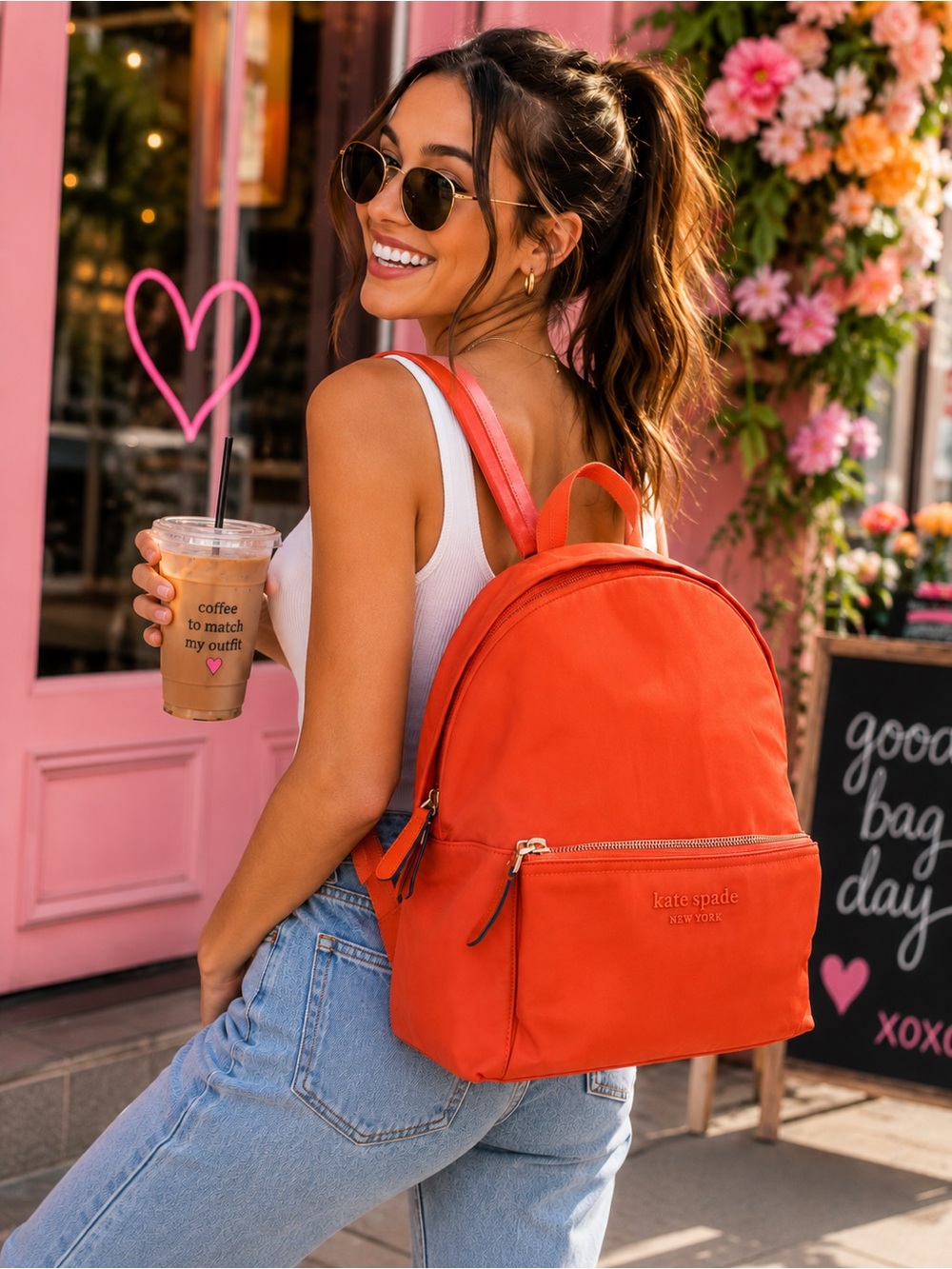 Kate Spade Large City Pack Nylon Backpack
